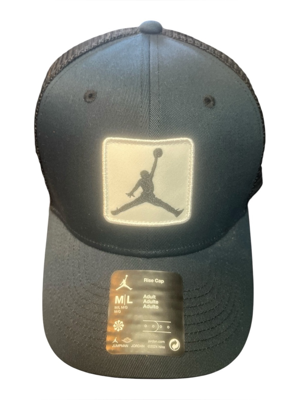 Jordan black  Jumpman Patch Mesh-Back Cap SnapBack